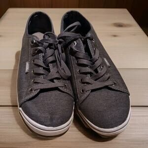 VANS Women’s Skate Shoes Size 7.5 – Gray Canvas Low Top Lace-Up Casual